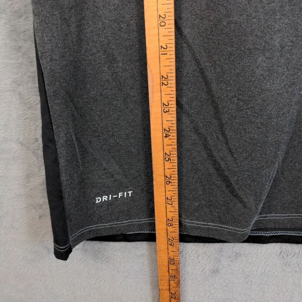 The Nike Tee Men's Black Gray Ombre Baseball MLB T Shirt Dri-Fit Size Large - Picture 7 of 8